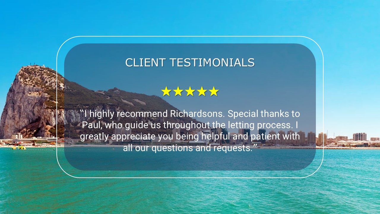 Another great review from a Gibraltar tenant Image