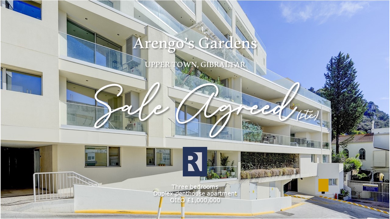 Sale Agreed (stc) in Arengo's Gardens, Upper Town, Gibraltar Image