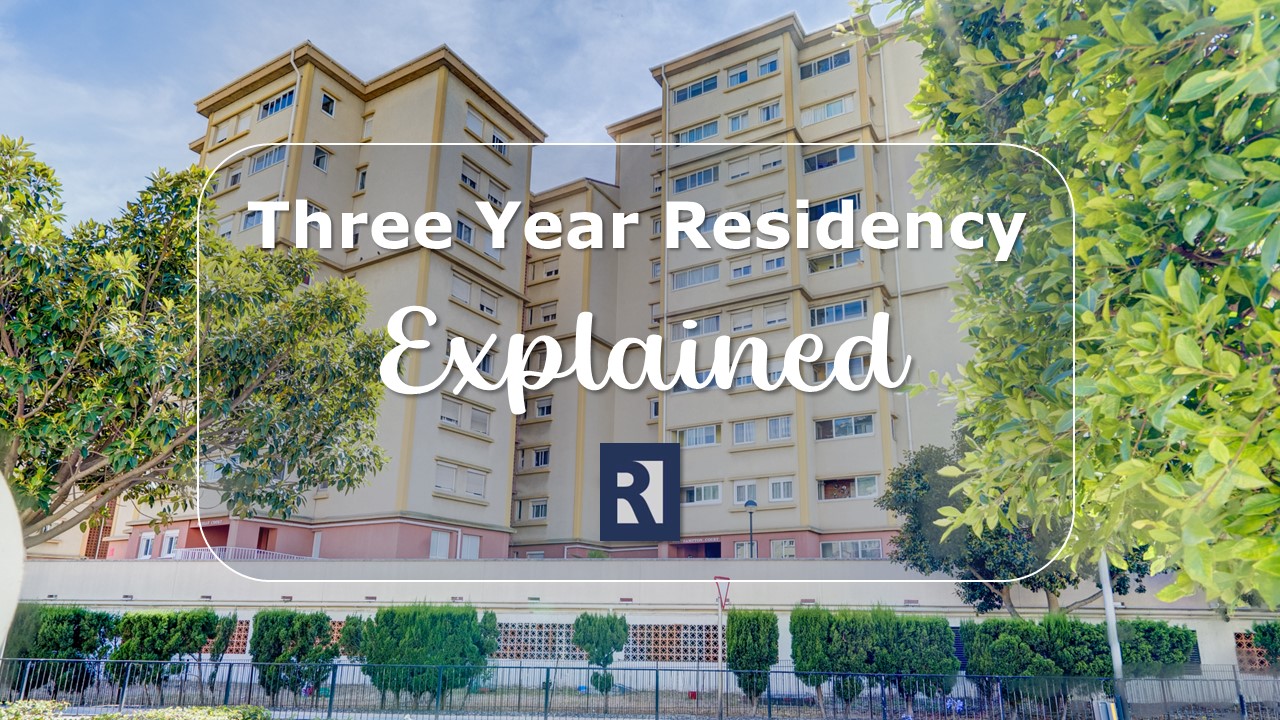 What does 3 year residency mean in gibraltar? Image